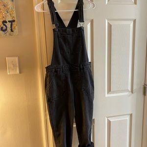 black overalls